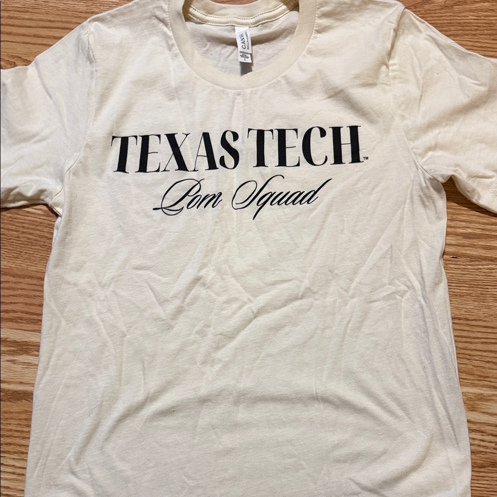 Texas Tech Pom Squad Cream T-Shirt